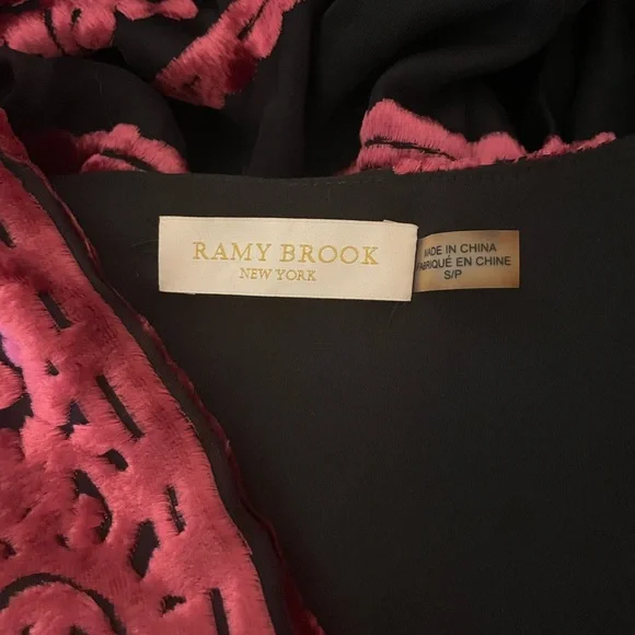 Ramy Brook Clarice Velvet-Burnout Mini Dress Small - Picture 9 of 10